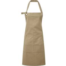 Aprons Premier Calibre Heavy Canvas Pocket Apron - Khaki