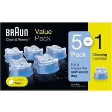 Rengøring af barbermaskiner braun clean Braun Clean & Renew Rensevæske 6-pak