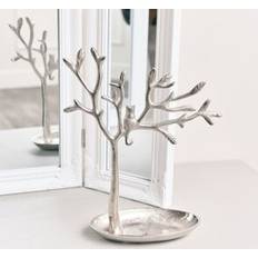 Women Jewellery Stands Melody Maison Silver Cat Tree Jewellery Stand - Metallic Silver
