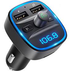 Bluetooth FM Sändare Adapter Mörkgrå