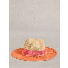 Pink Hats White Stuff Colour Block Fedora - Pink