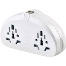Go Travel World-EU Adaptor Duo USB White