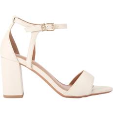 Kurt Geiger Slippers & Sandals Kurt Geiger Faryn Block Heel Strappy Sandals - Natural Putty