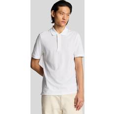 Lyle & Scott Vita Pikétröjor Lyle & Scott Superfine Polo Shirt Herr White