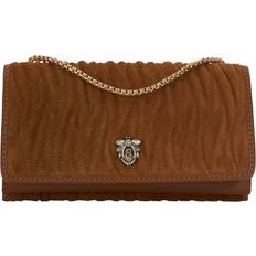 Dune Bags Dune Strong Embellished Bug Suede Crossbody Bag - Tan