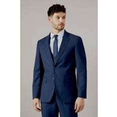 Check Tailored Fit Suit Jacket - Navy Blue