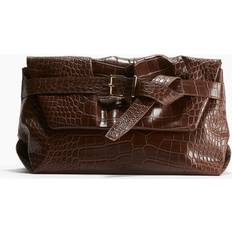Konvoluttvesker H&M Clutch Med Rem - Brun