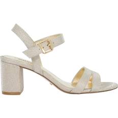 Heels & Pumps Dune London Merisa Glitter Block Heels - Gold