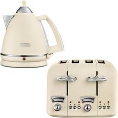 Toasters De'Longhi Argento 1.7L Kettle and 4 Slice Toaster Set