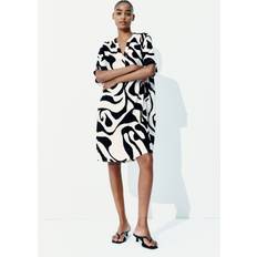 Beige Klänningar H&M Dame Tunikakjole I Viskose - Beige