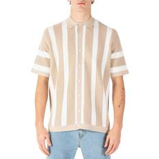 Luke 1977 Polo Shirts Luke 1977 Deck Knitted Polo Shirt - Light Beige