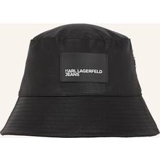 Denim - Women Hats Karl Lagerfeld Coated Denim Bucket Hat - Black