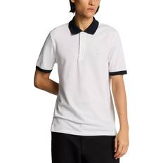 Lyle & Scott Vita Pikétröjor Lyle & Scott Superfin Ringer Pikétröja White