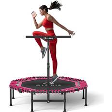 Pink Fitness Trampolines Oris Cloris 40 Inch 48 Inch Foldable Fitness Trampoline