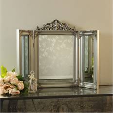 Silver Dressing Tables Melody Maison Ornate Silver Triple Mirror Dressing Table