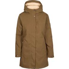 Trespass Rain Clothes Trespass Womens Risha TP50 Fleece Lined Waterproof Jacket - Dark Olive