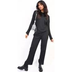 iKrush Annalise Knitted Top And Trouser Co-ord Set - Black