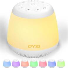 Sleep Sound Machines DYZI Portable White Noise Machine Baby Adults Kids Sleep Aid 24 Sounds RGB Light