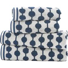 Bath Towels The Lyndon Company Bobbles Marine 70 x 127 cm Bath Towel Blue