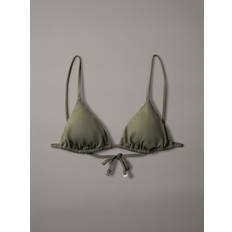 Calvin Klein Green Bikinis Calvin Klein Triangle Bikini Top - CK Essentials