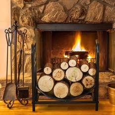 Firewood Baskets Union Rustic Tribeca 43Cm W x 42Cm D Metal Log Rack