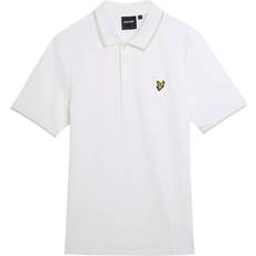 Lyle & Scott Vita Pikétröjor Lyle & Scott Topp Herr Tipped Polo Shirt White