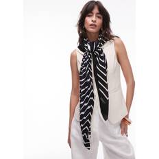 Arket Accessories Arket Pure Wool Thin Printed Scarf - Dark Blue/White