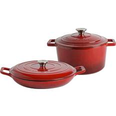 Argon Tableware Argon Tableware 4.5L Cast Iron Round Dutch Oven Cookware Set