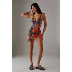 Swimsuit Cover-Ups & Sarong Wraps Warehouse Leopard Beach Sarong Womens Beachwear