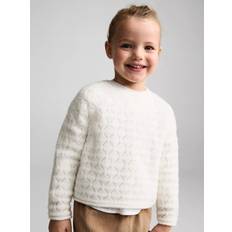 Knitted Sweaters Mango Kids' Juniper Geometric Knit Jumper - White