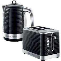 Russell Hobbs Inspire 1.7L Kettle & 2 Slice Toaster Black
