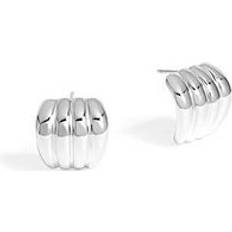 Silver Plated Earrings Jon Richard Silver Plated Ridge Stud Earrings
