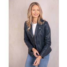 Lakeland Leather Blue Knotts Biker Jacket