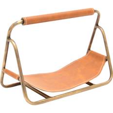 Firewood Baskets Borough Wharf Blasford Kindling Holder Antique Brass