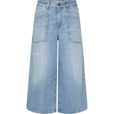 Capri Bukser & Shorts Mos Mosh Mmculotte Sagai Jeans - Light Blue