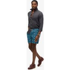 Superdry Swimwear Superdry Tile Print 17-inch Swim Shorts - Blue