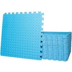 Samuel Alexander 12 Piece EVA Foam Floor Protective Tiles Mats 60x60 cm Blue