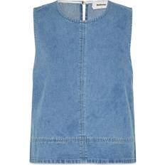 Dame Overdele Modström Naomamd Solid Top - Vintage Blue