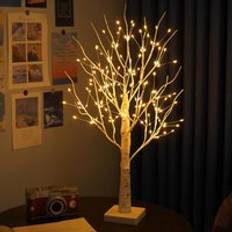 144 LED Warm Lights Birch Twig with Light 1 Pack Christmas Tree