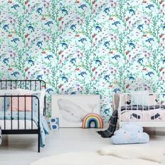 Wallpapers House of Hampton Beachwood 10m x 53cm Matte Wallpaper Double Roll