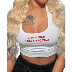 Shein Lässiges Tanktop Für Damen Mit Buchstaben-Muster Für Den Alltag