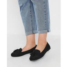 Slip-On Loafers Yours Faux Suede Loafers - Black