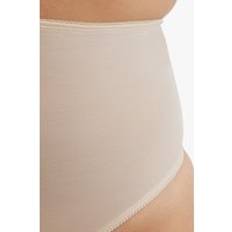 Playful Promises Elsie Peach Mesh Classic High Waist Brief - Orange