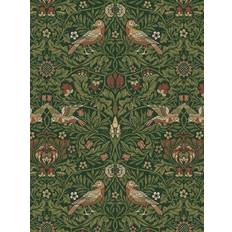 Morris & Co Fabrics Morris & Co Emery Walker's House Bird Tapestry Dress Tump Green Fabrics
