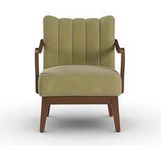 Dunelm Delilah Scallop Green Armchair 83cm