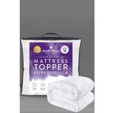 Textiles Slumberdown Sleep Soundly Extra Deep 10cm Topper Mattress Cover White