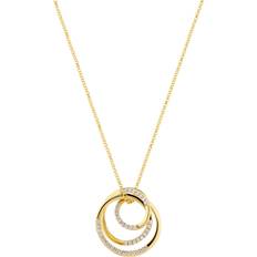 Sif Jakobs Ringe på tilbud Sif Jakobs Spirale Halskæde I Forgyldt Med Cubic Zirkonia