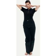 H&M Fitted Polo Shirt - Black