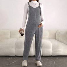 Shein Pregnant Women's Solid Color Jumpsuit Spring Autumn