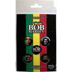 Jewellery Bob Marley One Love Button Badge Pack